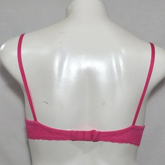 36B Maidenform One Fabulous Fit Embellished Push UP Bra Pink Dot NWT - Picture 3 of 3